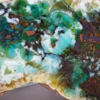 Volborthite & Copper & Prehnite & Chrysocolla & Cuprite