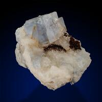 Fluorite On Quartz