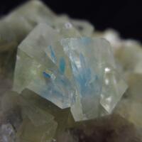 Pentagonite In Calcite On Heulandite