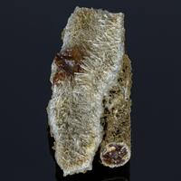 Natrolite & Calcite On Natrolite Psm Fossil Wood