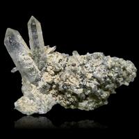 Quartz Anatase & Goethite Psm Pyrite