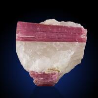 Tourmaline Var Rubellite & Quartz