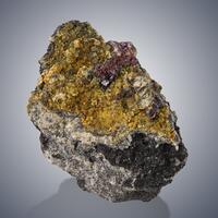 Proustite In Arsenic & Dolomite