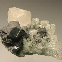 Manganoan Calcite With Galena