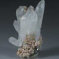 Quartz Rhodochrosite & Arsenopyrite