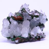 Aragonite Cuprian Adamite & Limonite Psm Gypsum