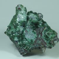 Olivenite On Goethite Psm Calcite