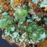 Smithsonite Aurichalcite Rosasite & Goethite