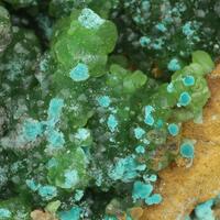 Smithsonite Aurichalcite Fluorite & Malachite