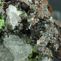 Fluorite Smithsonite & Aurichalcite