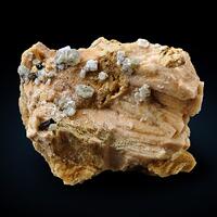 Apatite With Schorl On Orthoclase