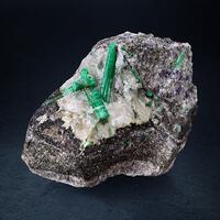 Emerald With Fluorite