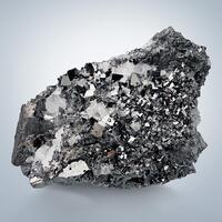 Bixbyite With Calcite