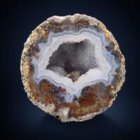 Calcite Amethyst & Chalcedony Geode