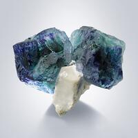 Fluorite On Microcline