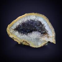 Agate & Quartz In Geode