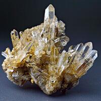 Rock Crystal With Pyrite
