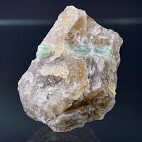 Beryl Var Aquamarine In Quartz