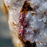 Cinnabar On Quartz