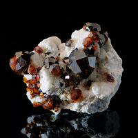 Garnet Var Spessartine On Microcline