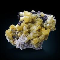 Beryl Var Heliodor Fluorite & Schorl