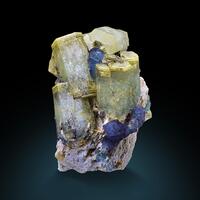 Beryl Var Heliodor & Fluorite