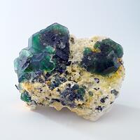 Fluorite On Muscovite