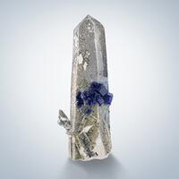 Fluorite On Rock Crystal