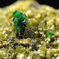 Chromian Grossular Diopside Clinochlore