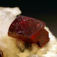 Cinnabar On Quartz