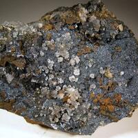 Chalcophanite With Calcite