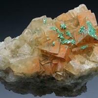 Torbernite On Fluorite