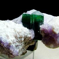 Tourmaline With Fluorapatite & Mica