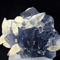 Fluorite With Calcite