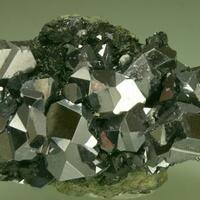 Galena & Pyrite On Sphalerite With Chlorite