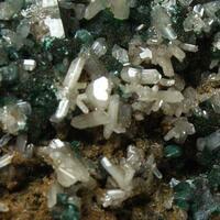 Cerussite On Malachite