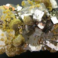 Pyrite Siderite Wolframite Sphalerite & Quartz