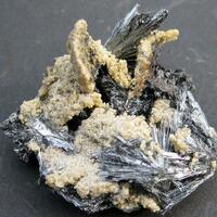 Stibnite With Calcite
