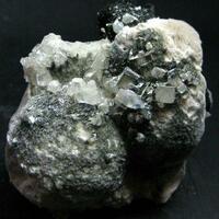 Apophyllite With Julgoldite & Calcite On Pectolite