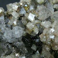 Chabazite On Quartz With Goethite Inclusions