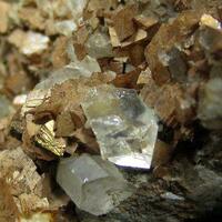 Chalcopyrite & Siderite With Quartz