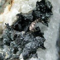 Native Silver With Acanthite