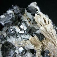 Tetrahedrite Galena Quartz & Calcite Psm Aragonite