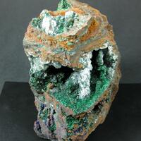 Malachite Olivenite Azurite & Gypsum