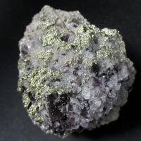 Pyrite On Fluorite & Quartz