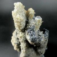 Stibnite On Calcite Psm Aragonite