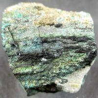 Chalcocite & Malachite Psm Fossil Wood
