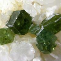 Demantoid & Calcite