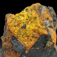 Ianthinite With Schoepite & Fourmarierite