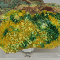 Metastudtite With Uranophane & Malachite